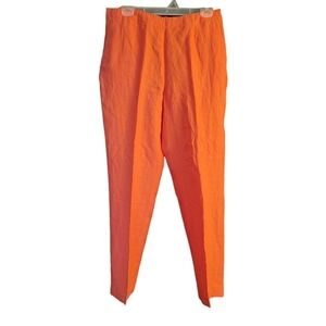 Real Clothes Linen Pants Coral(orange) 12 NWT